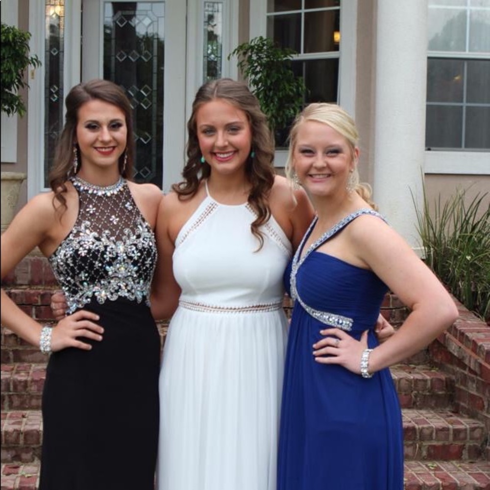 White formal dress